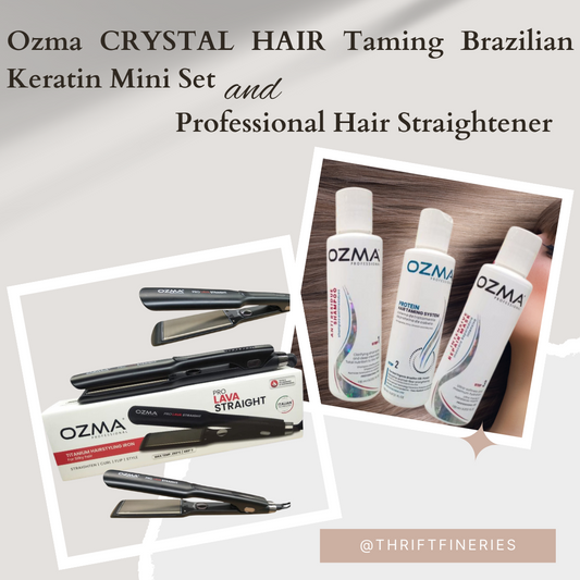 Brazilian Keratin Mini Set and Professional Hair Straightener